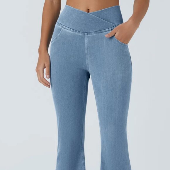 #248 DENIM FLARE JEANS - Picture 1 of 3